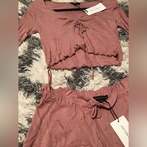 Cotton Candy LA Ruched Pajama set